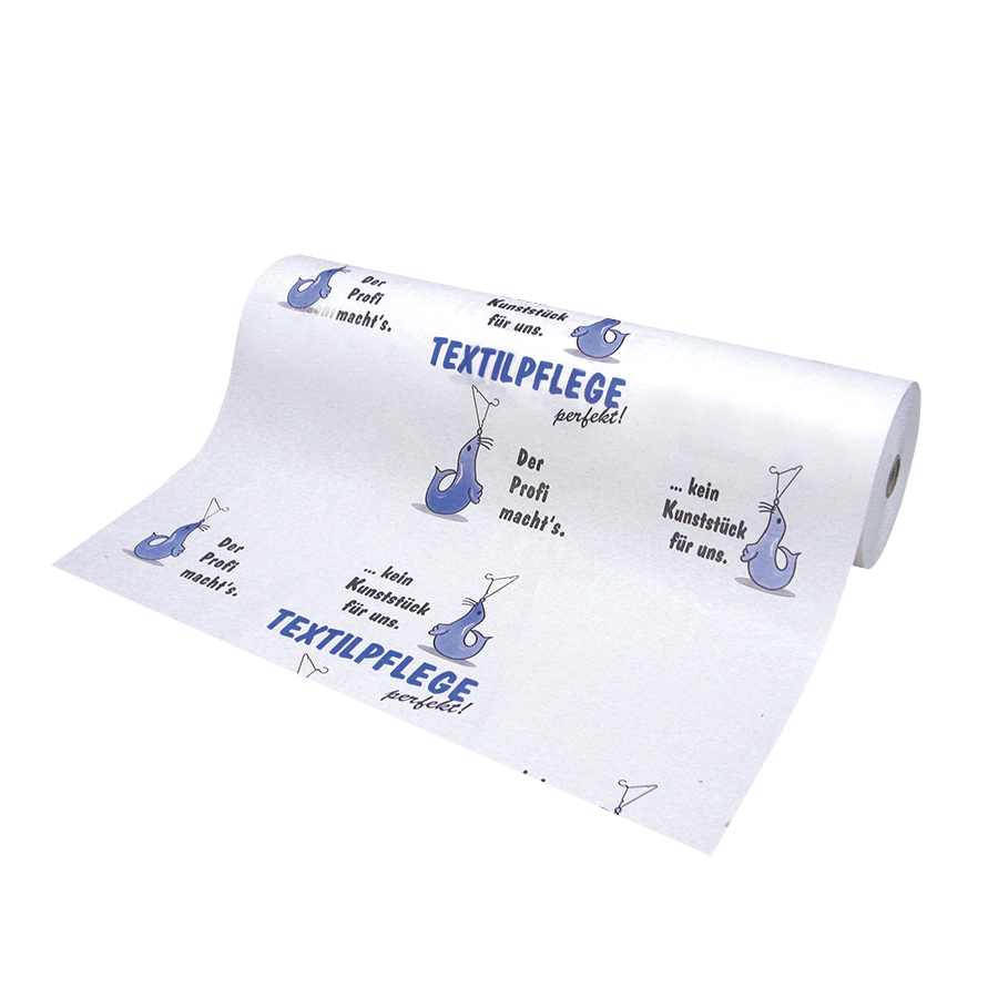 Einschlagpapier ``SEEHUND`` 75cm breit, 40g/qm, 14 kg Kraftpapier 2-farbiger Dru